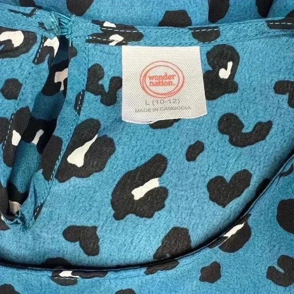 Wonder Nation Youth Girls Leopard Cheetah Dress - Picture 3 of 3